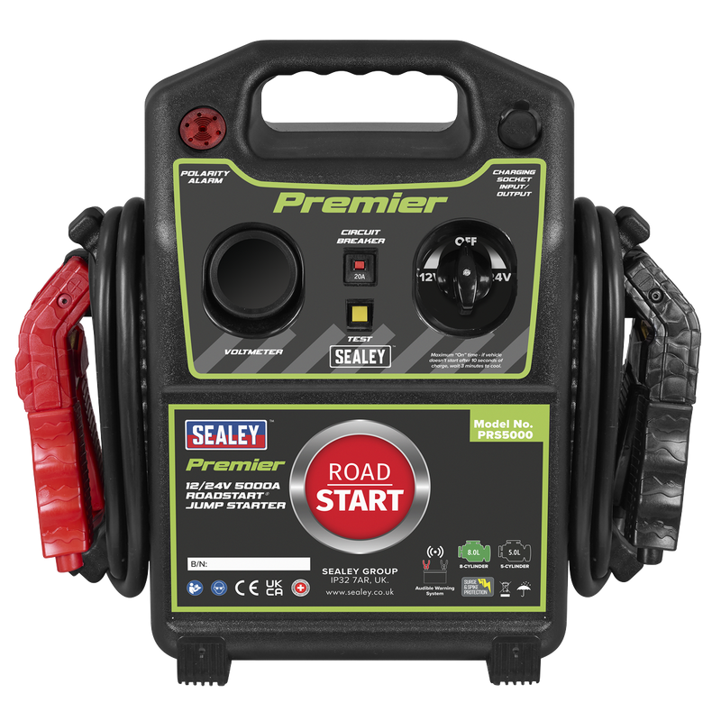 Sealey PRS5000 12/24V Premier RoadStart¬Æ Jump Starter 5000A