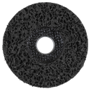 Sealey PTC/CW115DB 115 x 13mm Black Polycarbide Abrasive Strip Disc 22mm Bore - Display Box of 10