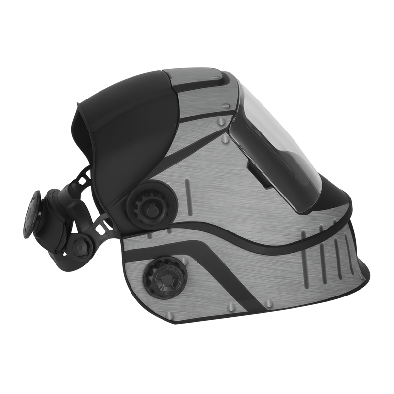 Sealey PWH603 Auto Darkening Solar Powered Flip-Up Welding Helmet Shade 9-13