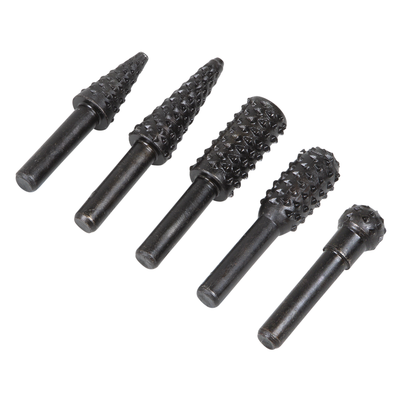 Sealey RWBS5 Rotary Burr Rasp Drill Bit Set 5pc