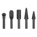 Sealey RWBS5 Rotary Burr Rasp Drill Bit Set 5pc