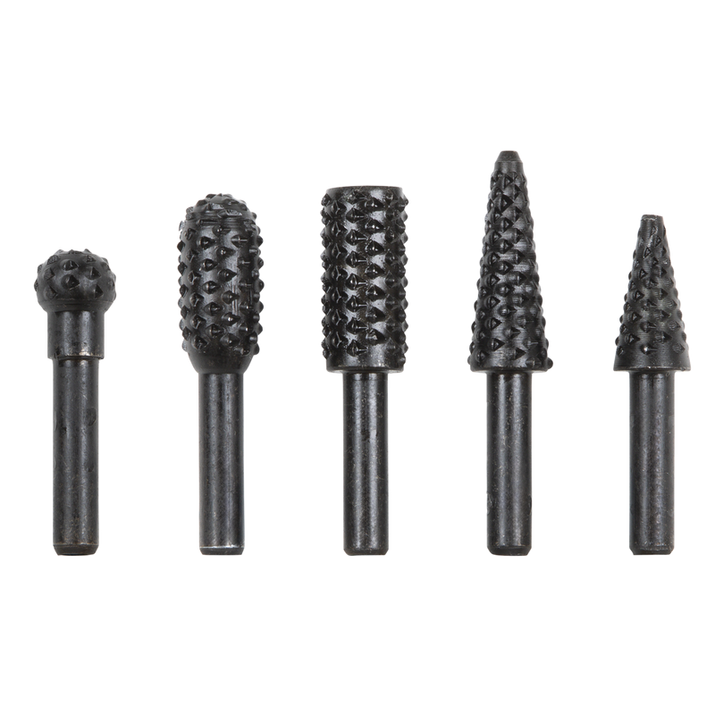 Sealey RWBS5 Rotary Burr Rasp Drill Bit Set 5pc