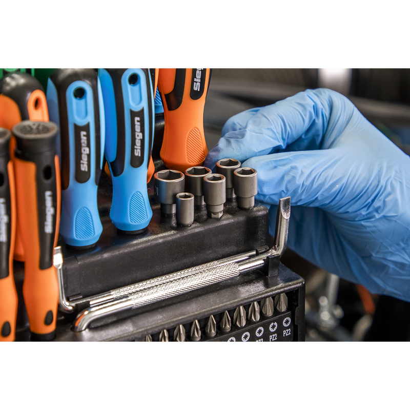 Sealey S01248 Screwdriver, Bit & Nut Driver Set 100pc