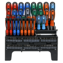 Sealey S01248 Screwdriver, Bit & Nut Driver Set 100pc