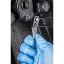 Sealey S01254 Micro Flexi-Head Ratchet Wrench 1/4"Sq Drive