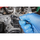 Sealey S01254 Micro Flexi-Head Ratchet Wrench 1/4"Sq Drive