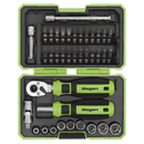 Sealey S01255 Socket & Bit Set 38pc 1/4"Sq Drive