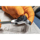 Sealey S01257 Ratchet Wrench 1/4"Sq Drive Long Flexi-Head Flip Reverse