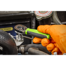 Sealey S01258 Ratchet Wrench 1/4"Sq Drive Stubby  Flip Reverse