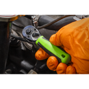 Sealey S01258 Ratchet Wrench 1/4"Sq Drive Stubby  Flip Reverse