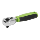 Sealey S01258 Ratchet Wrench 1/4"Sq Drive Stubby  Flip Reverse