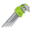 Sealey S01262 Key Set TRX-Star* Long 9pc