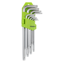 Sealey S01262 Key Set TRX-Star* Long 9pc