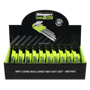 Sealey S01263 Long Ball-End Hex Key Set 9pc - Display Box of 10