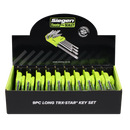 Sealey S01264 Long TRX-Star* Key Set 9pc - Display Box of 10