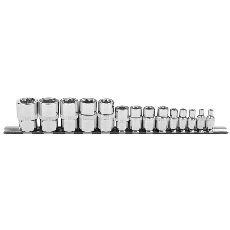 Sealey S01265 TRX-Star* Socket Set 14pc 1/4", 3/8" & 1/2"Sq Drive E4-E24