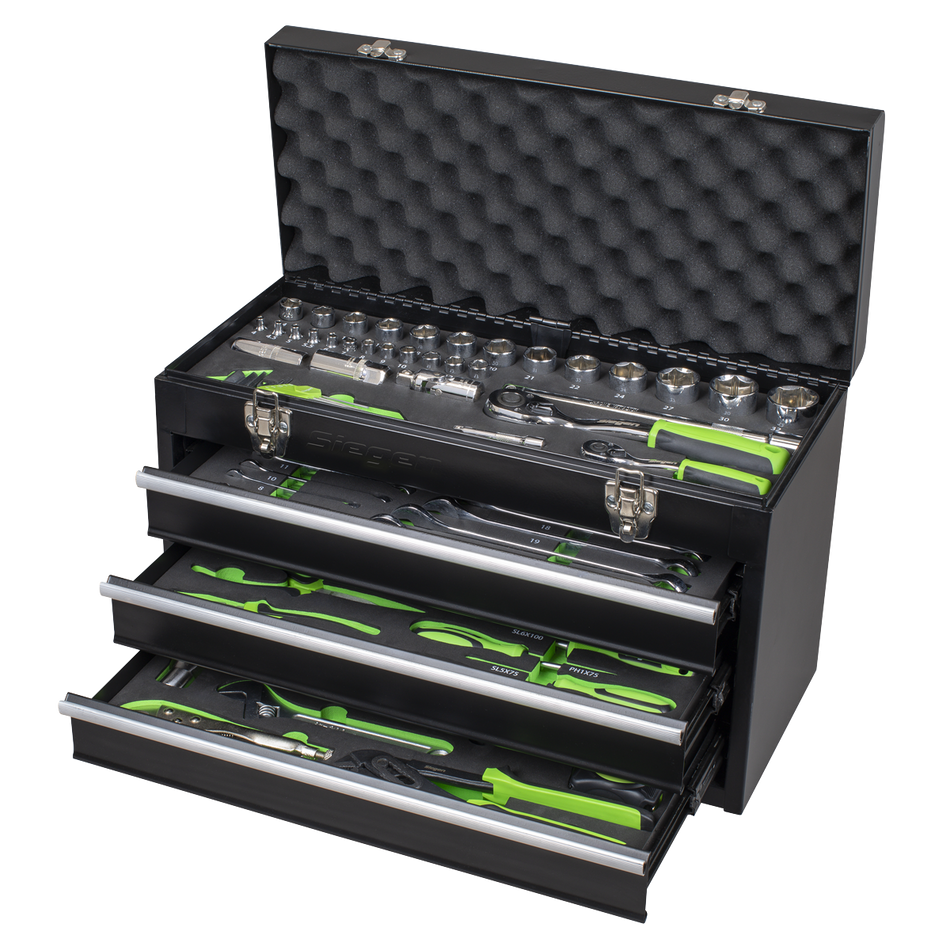 Sealey S01266 Portable Tool Chest 3 Drawer with 98pc Tool Kit