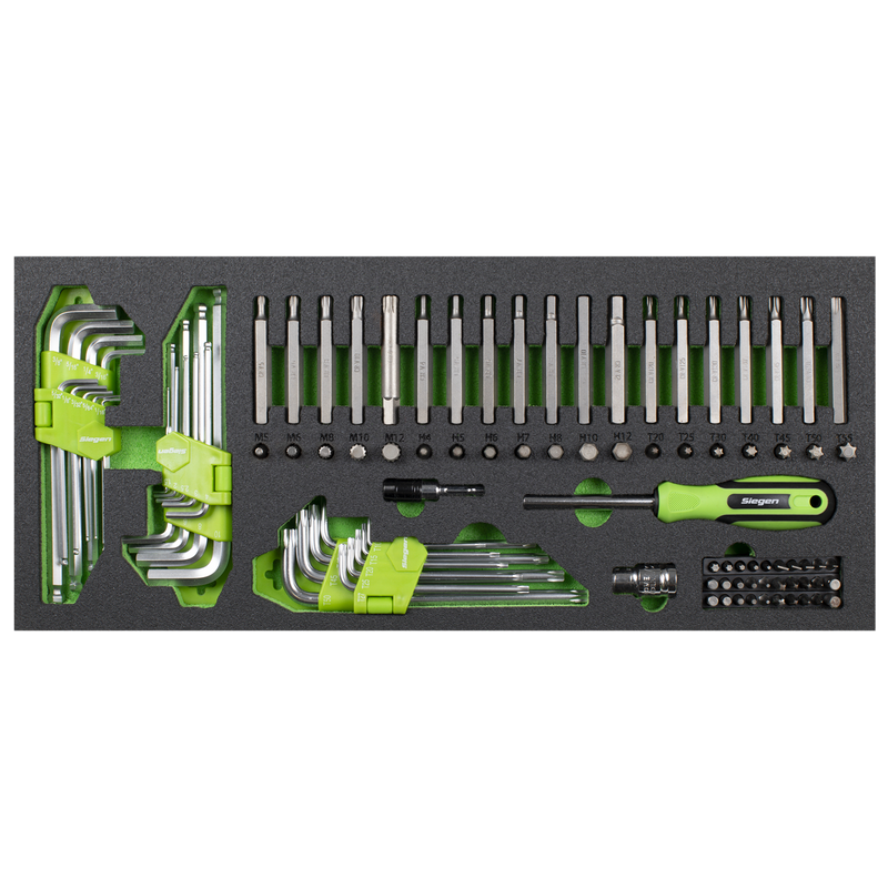 Sealey S01267 Top Chest & Rollcab Combination 6 Drawer with Tool Kit 247pc