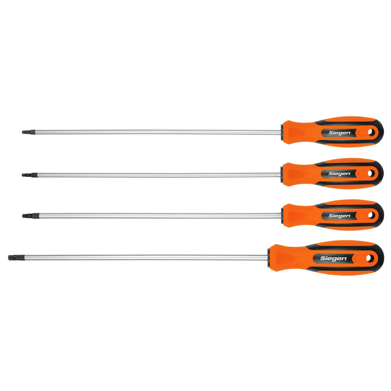 Sealey S01289 TRX-Star* Long Screwdriver Set 4pc