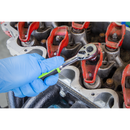 Sealey S01290 Ratchet Wrench Set 1/4"Sq 5pc Drive Flip Reverse