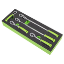 Sealey S01290 Ratchet Wrench Set 1/4"Sq 5pc Drive Flip Reverse