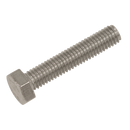 Sealey S525 Stainless Steel Hex Head Set Screw DIN 933 - M5 X 25 A2 - Pack of 50