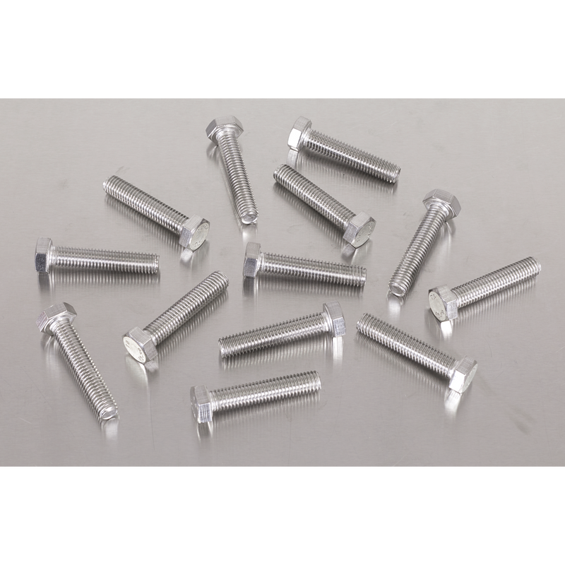 Sealey S840S Stainless Steel Set Screw Din 933  M8 x 1.25 pitch - Pack of 50
