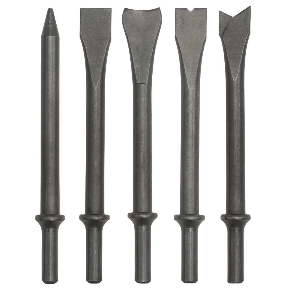 Sealey SA11C Air Hammer Chisel Set 5pc 170mm .401" Shank