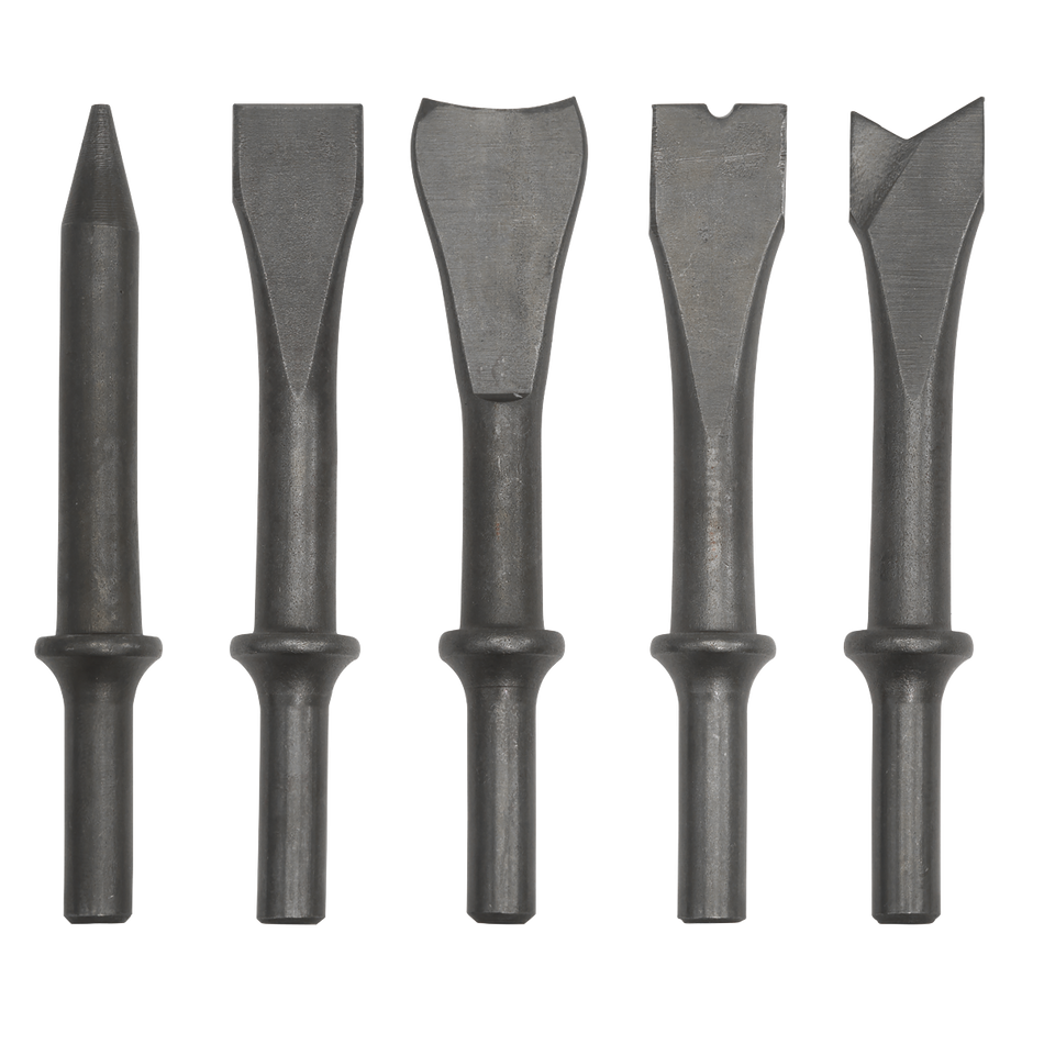 Sealey SA12C Air Hammer Chisel Set 5pc 120mm .401" Shank