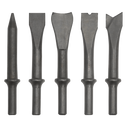 Sealey SA12C Air Hammer Chisel Set 5pc 120mm .401" Shank