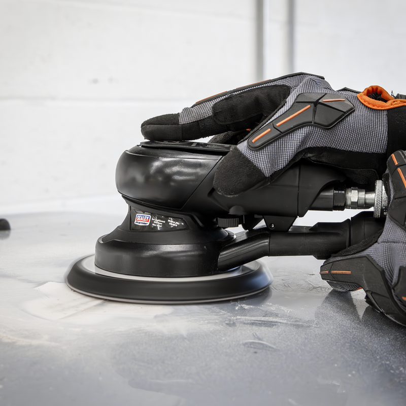 Sealey SA803 Air Palm Orbital Sander 6" √ò150mm Dust-Free