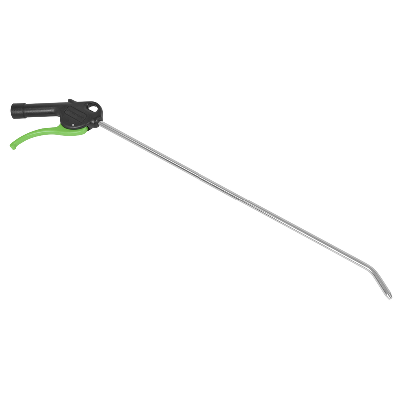 Sealey SA9232 Air Blow Gun with Angled Lance Ø8mm 480mm with 1/4"BSP Air Inlet