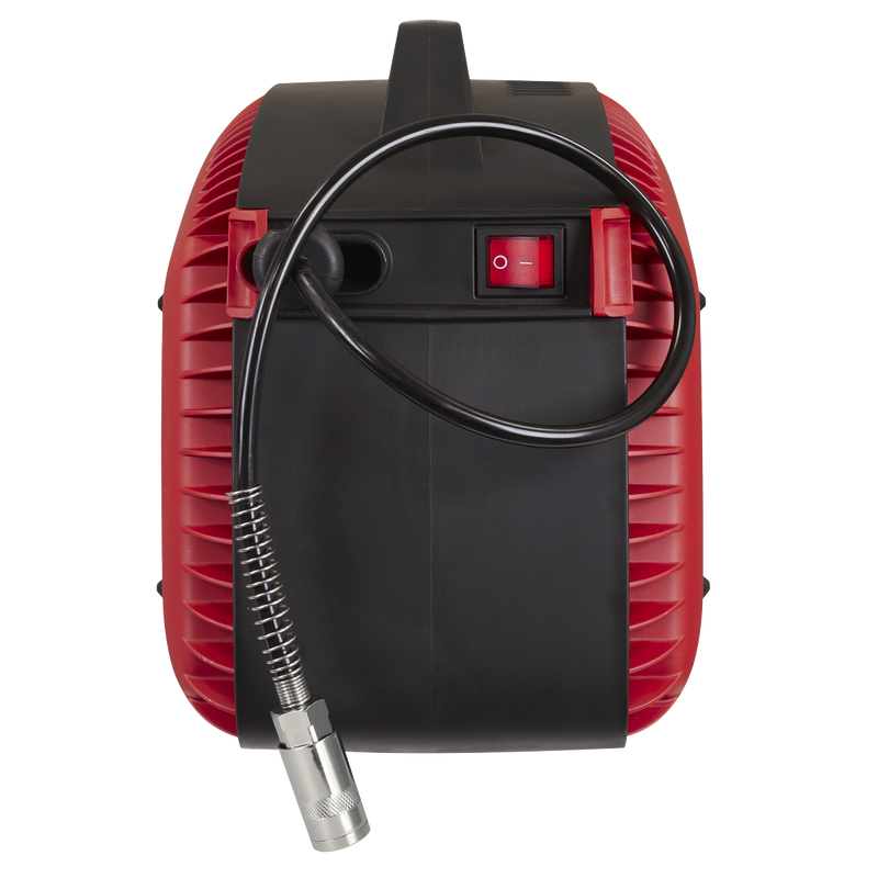 Sealey SAC15WM Wall Mounting Oil Free Air Compressor 1.5hp with 7m Retractable Hose Reel