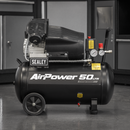 Sealey SAC5030VA 50L V-Twin Direct Drive Air Compressor 3hp