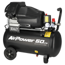 Sealey SAC5030VA 50L V-Twin Direct Drive Air Compressor 3hp