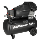 Sealey SAC5030VA 50L V-Twin Direct Drive Air Compressor 3hp