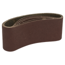 Sealey SB120457 Sanding Belt 76 x 457mm 120Grit Pack of 5