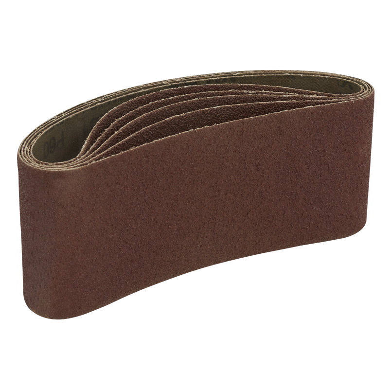 Sealey SB60457 Sanding Belt 76 x 457mm 60Grit Pack of 5