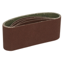 Sealey SB80457 Sanding Belt 76 x 457mm 80Grit Pack of 5