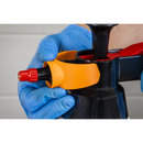 Sealey SCSGCOMBO Premium Pressure Solvent Sprayers 1L & Colour-Coded Caps Combo