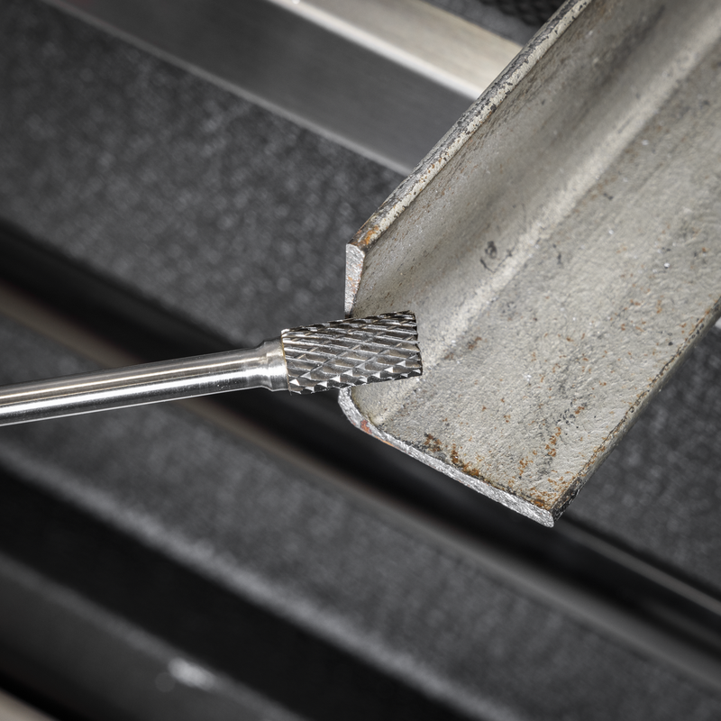 Sealey SDB01XL Tungsten Carbide Rotary Burr Extra-Long Cylindrical Front End Cut 10mm