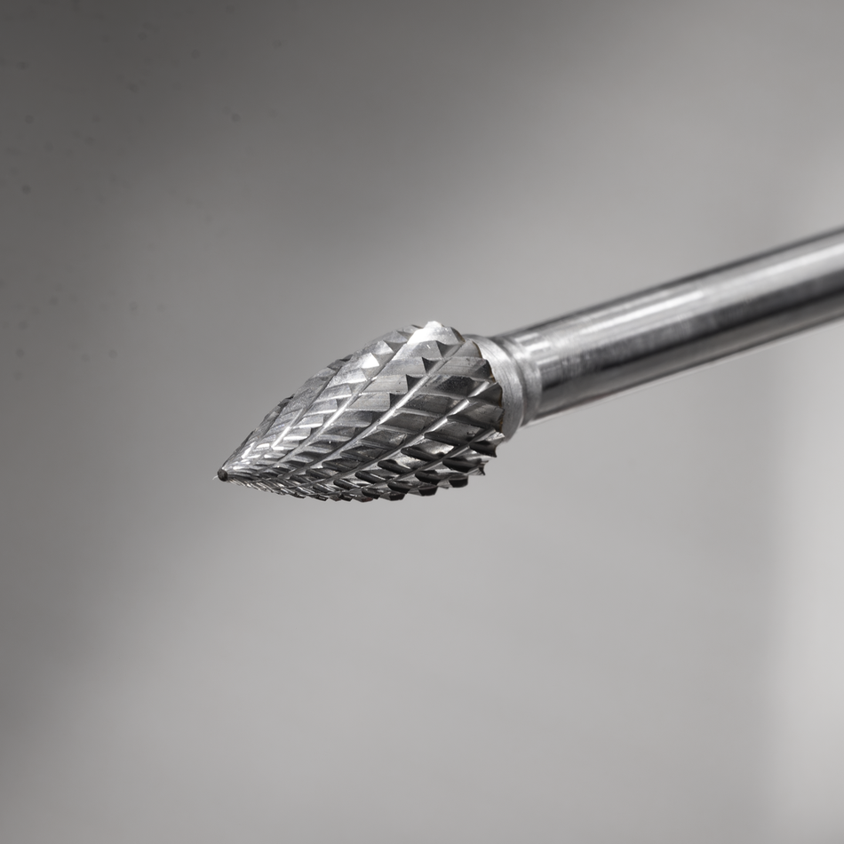 Sealey SDB03XL Tungsten Carbide Rotary Burr Extra-Long Arc Pointed Nose 10mm