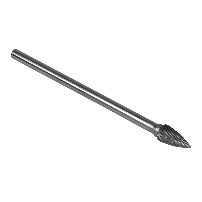 Sealey SDB03XL Tungsten Carbide Rotary Burr Extra-Long Arc Pointed Nose 10mm