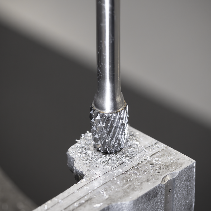 Sealey SDB05XL Tungsten Carbide Rotary Burr Extra-Long Arc Round Nose 10mm