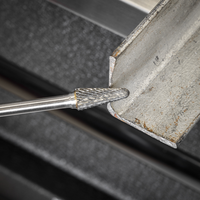 Sealey SDB06XL Tungsten Carbide Rotary Burr Extra-Long Conical Ball Nose √ò10mm