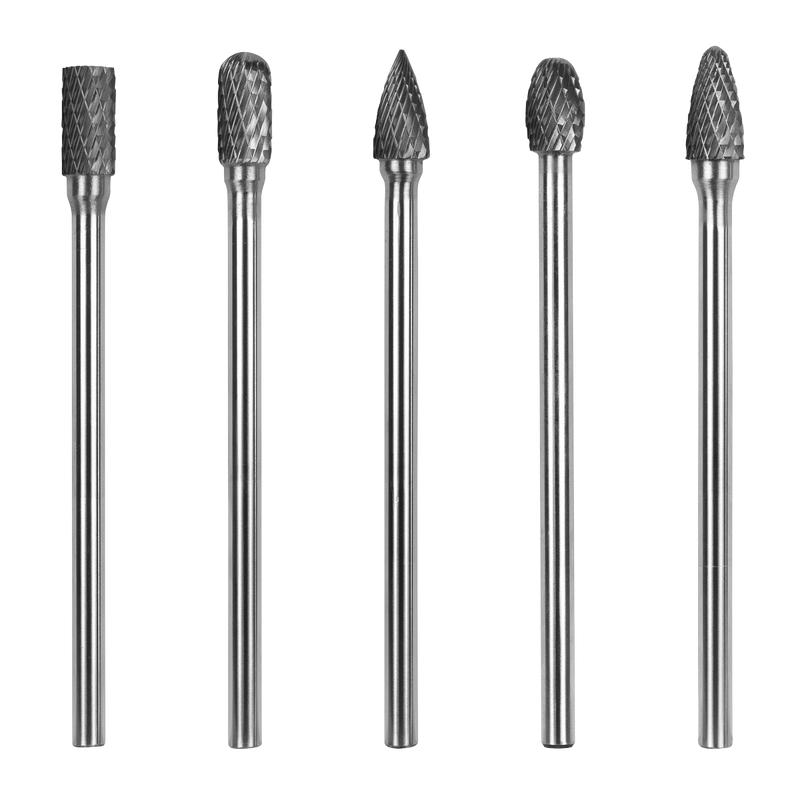 Sealey SDBK5XL Tungsten Carbide Rotary Burr Set Extra-Long 5pc