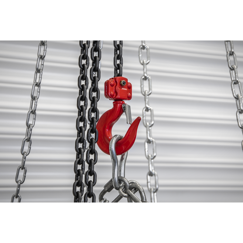 Sealey SG1000KITG Portable Adjustable Gantry Crane with Geared Trolley Combo 1 Tonne