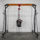 Sealey SG1000KITG Portable Adjustable Gantry Crane with Geared Trolley Combo 1 Tonne