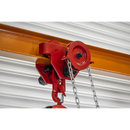 Sealey SG1000KITG Portable Adjustable Gantry Crane with Geared Trolley Combo 1 Tonne