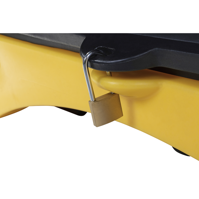 Sealey SJ1010 4 Drum Spill Pallet with Hardcover 485L Capacity